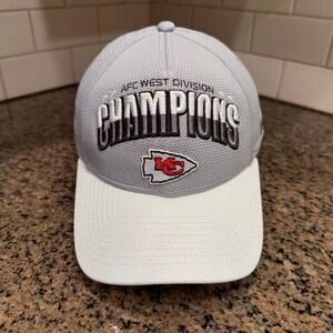 Kansas City Chiefs AFC West Division Champions New Era 9FORTY Snapback Hat Gray